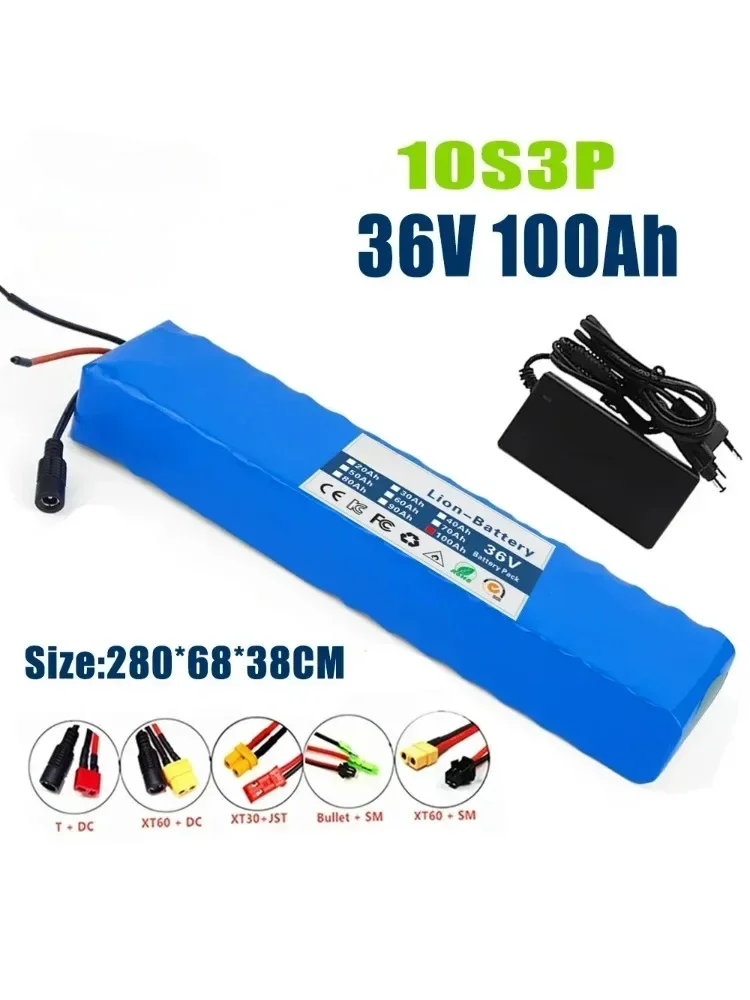 AliExpress Other 10S3P 36V 10Ah 18650 Rechargeable Lithium Battery Pack 1000W Power Modified Bicycle electric scooter