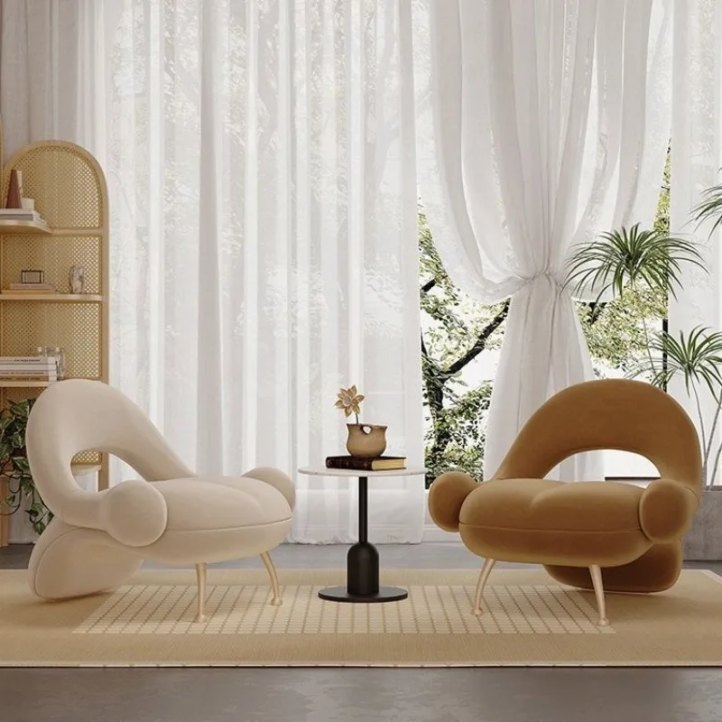 Single Internet celebrity headphones Modern sofa Light luxury sofa Resting area Reception special-shaped negotiation B & B
