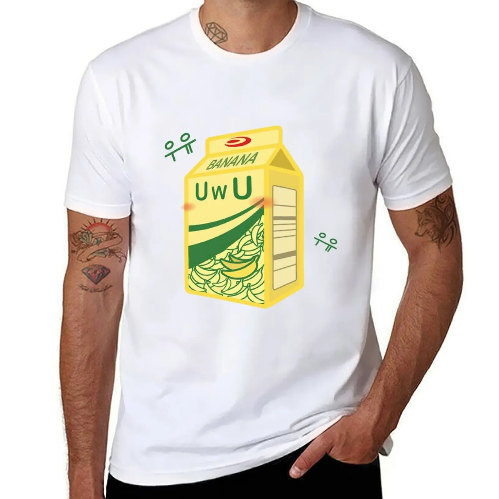 

Korean Kawaii BANANA MILK T-Shirt t shirt man cotton man t shirt summer T-Shirt