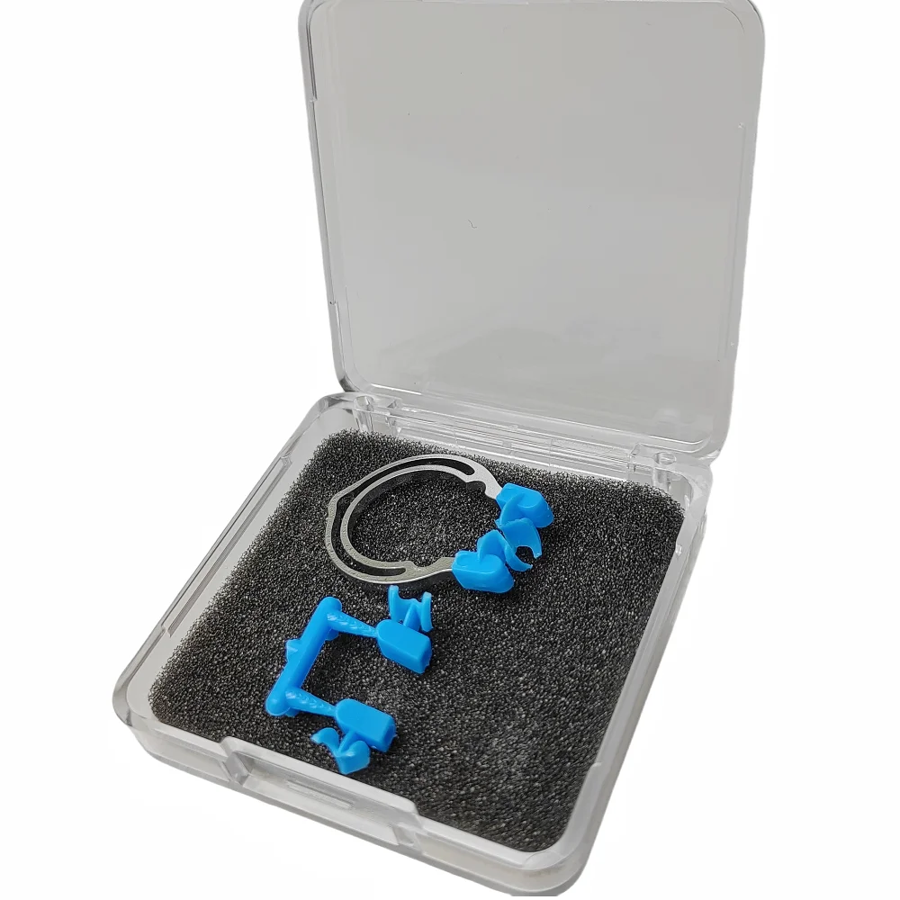 歯科用マトリックスバンドクリップ マトリックスセクショナルクランプ ウェッジ メタルスプリングクリップリング 歯科医ツール 歯科ラボ材料