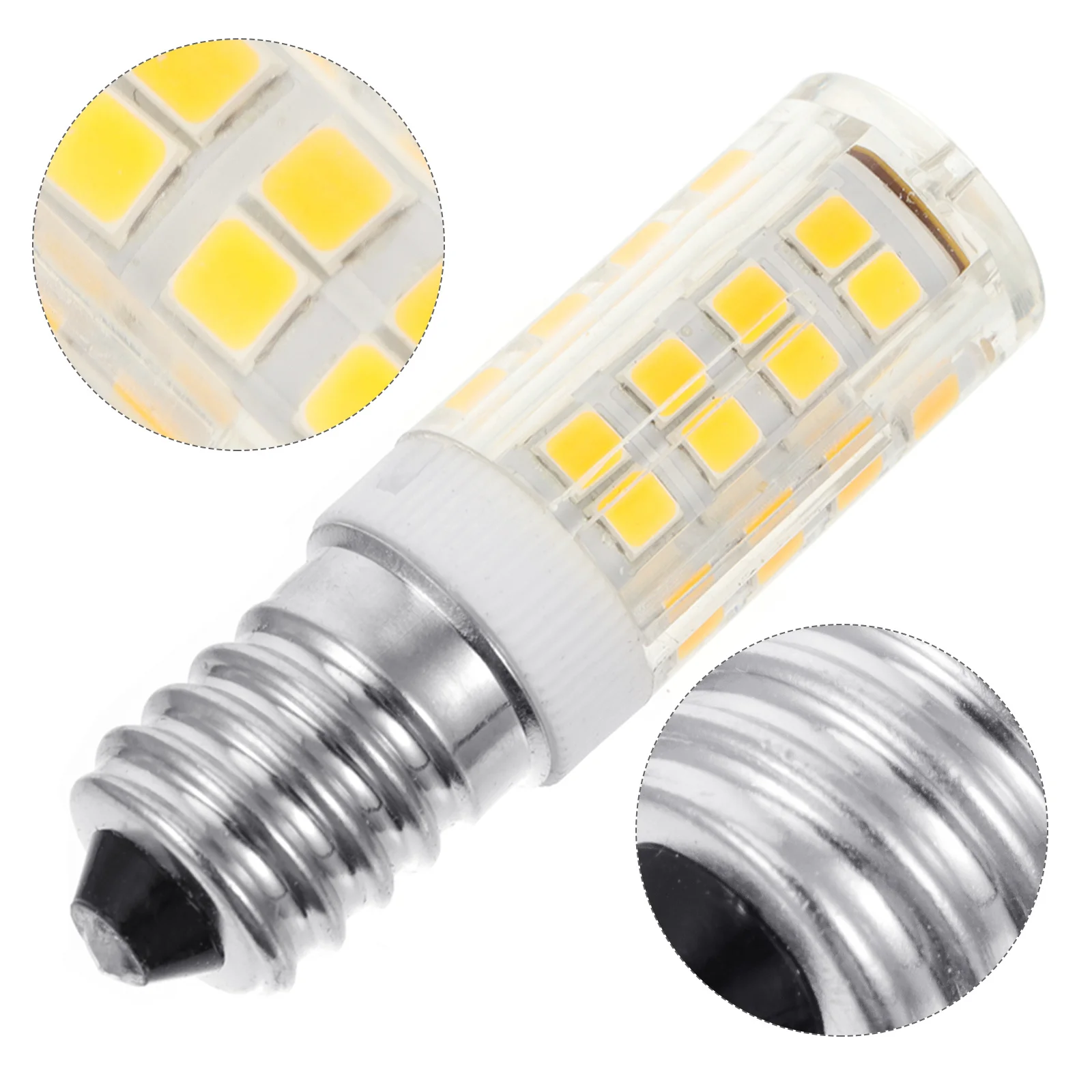 4Pcs E14 LED Fridge Bulb Set Ceramic Long Service Life Microwave Oven Freezer Light Replacement Low Power Refrigerator Bulb