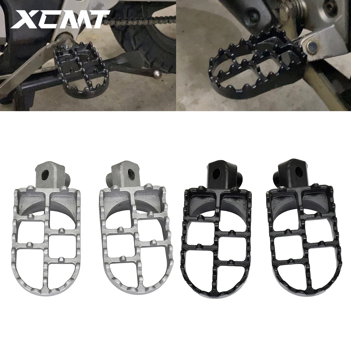 Motorcycle Parts Foot Pegs Pedals for Suzuki Yamaha DL650 PW50 80 TW200 Moto Dirt Pit Bike Motocross Modified Accessories Enduro