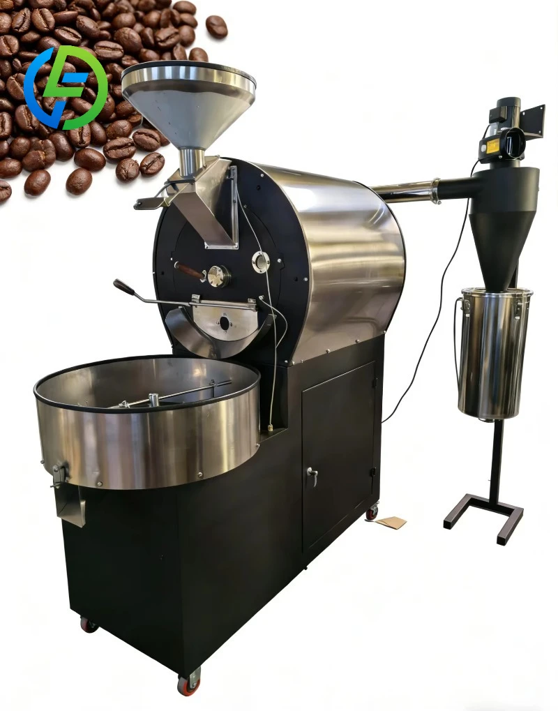 Customize New-Type Coffee Bean Cocoa Bean Processing Roaster Nut Roasting Machine Cooling Function Electric/Gas Powered Airflow