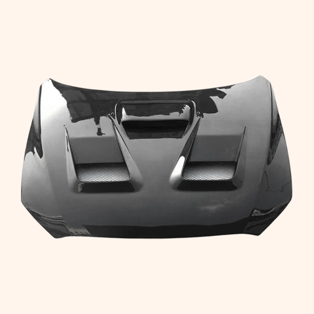For X EVO 10 CZ4A 07-16 Carbon V4 Style Front Vented Cooling Hood view 3