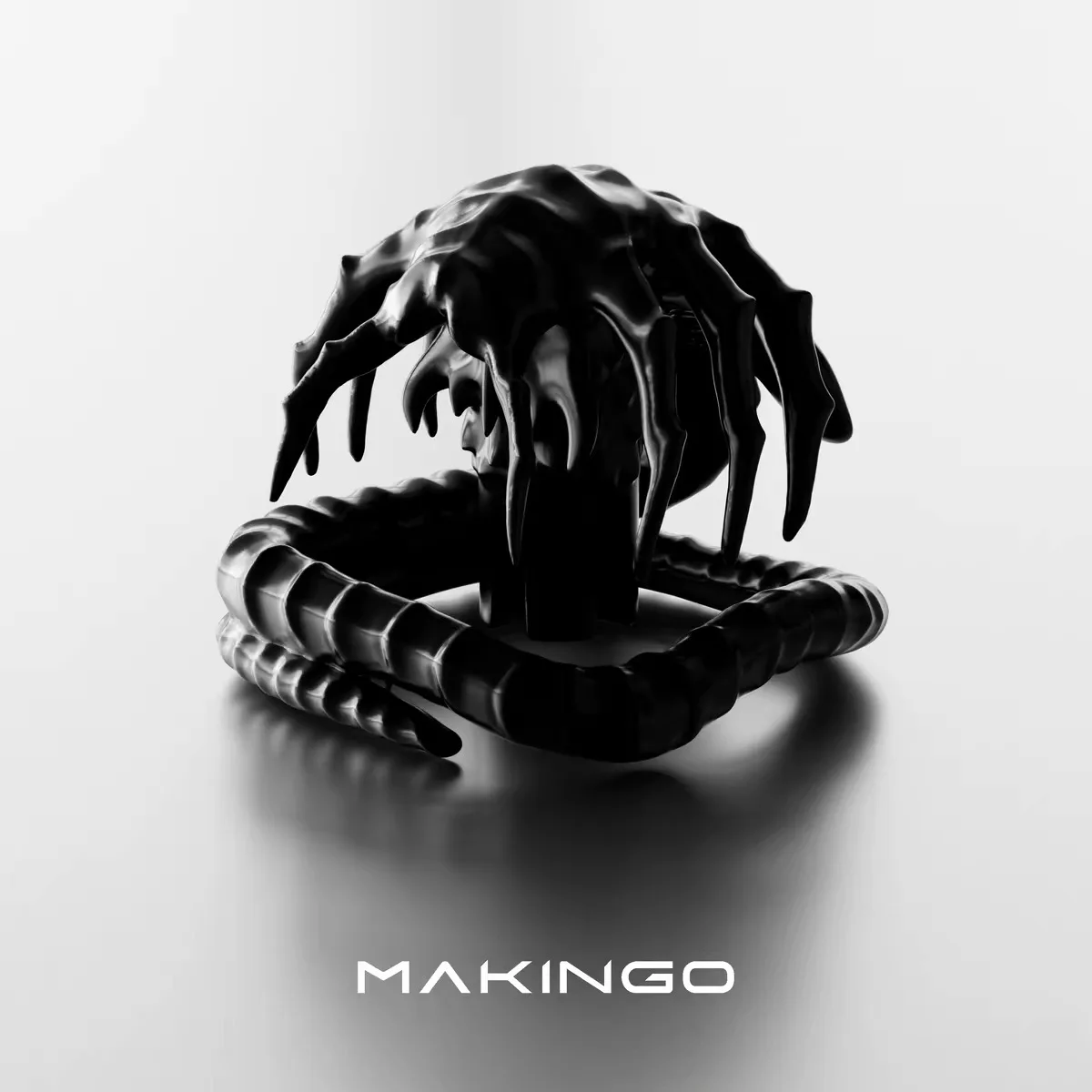 Unique alien Earth face-hugging bug original personalized keycaps, customized metal keycap design, single unit.
