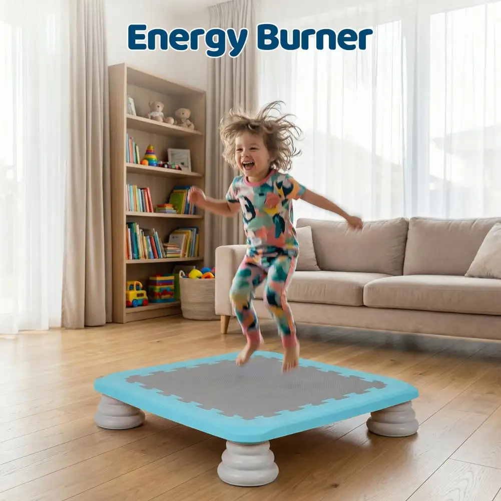 Kids Mini Trampoline for 3-12 Boys & Girls Rebounder Bouncing Board Sensory Balance & Bounce Jumping Toy Max Load 200 lbs