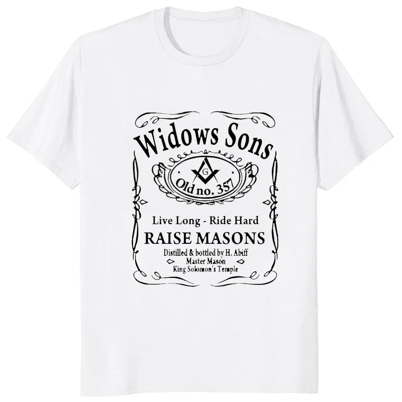 Scottish Rite Masonic Mason Widows Sons Printed Streetwear Tees T Shirt Comfort Breathe Casual Soft Harajuku Man Tshirt Fashion