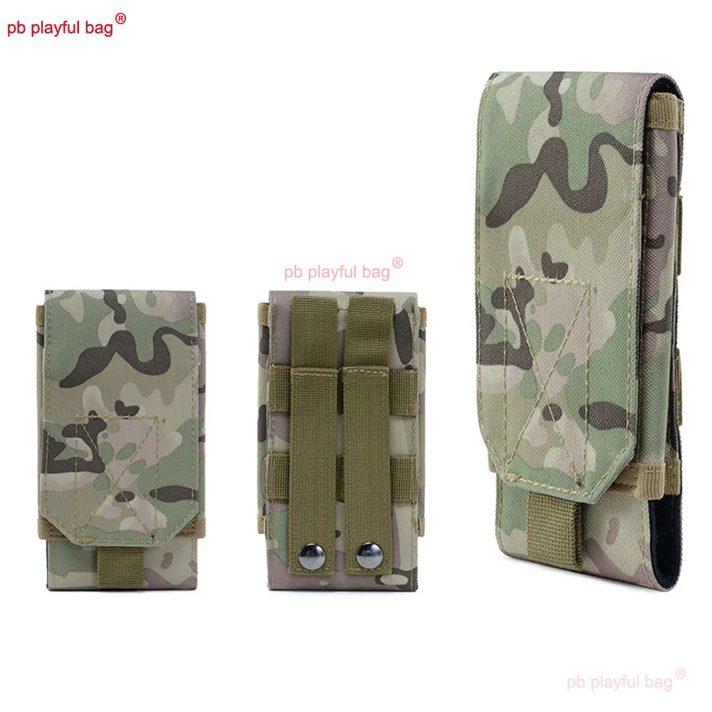 Riñonera táctica MOLLE para deportes al aire libre, funda impermeable para teléfono de 5,5/6 pulgadas, accesorios de juguete, equipo de Montañismo de viaje, QG593