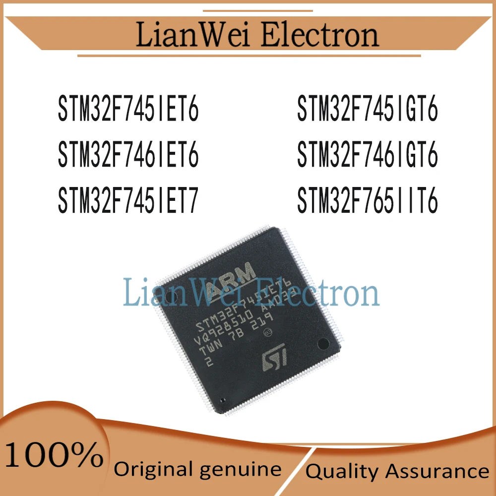 STM32F745IET6 STM32F745IGT6 STM32F746IET6 STM32F746IGT6 STM32F745IET7 STM32F765IIT6 IC MCU Chipset LQFP-176