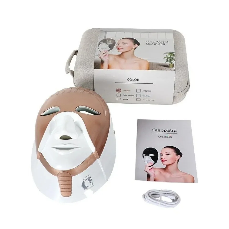 Imagem -06 - Máquina de Máscara Facial Fotodinâmica Pdt Cleópatra Led Mask Smart Touch Máquina de Cuidados com o Pescoço Luz Vermelha Cores 670nm