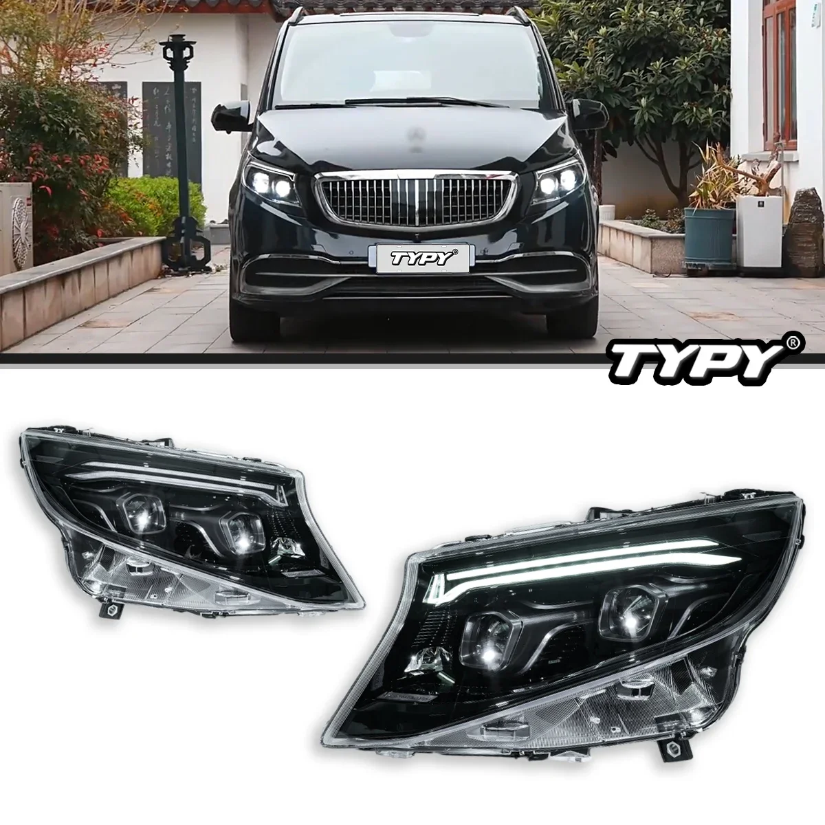 

Car Headlights For Benz V-Class Vito 2016-2023 LED Car Lamps Daytime Running Lights Dynamic Turn Signals Car Accessories