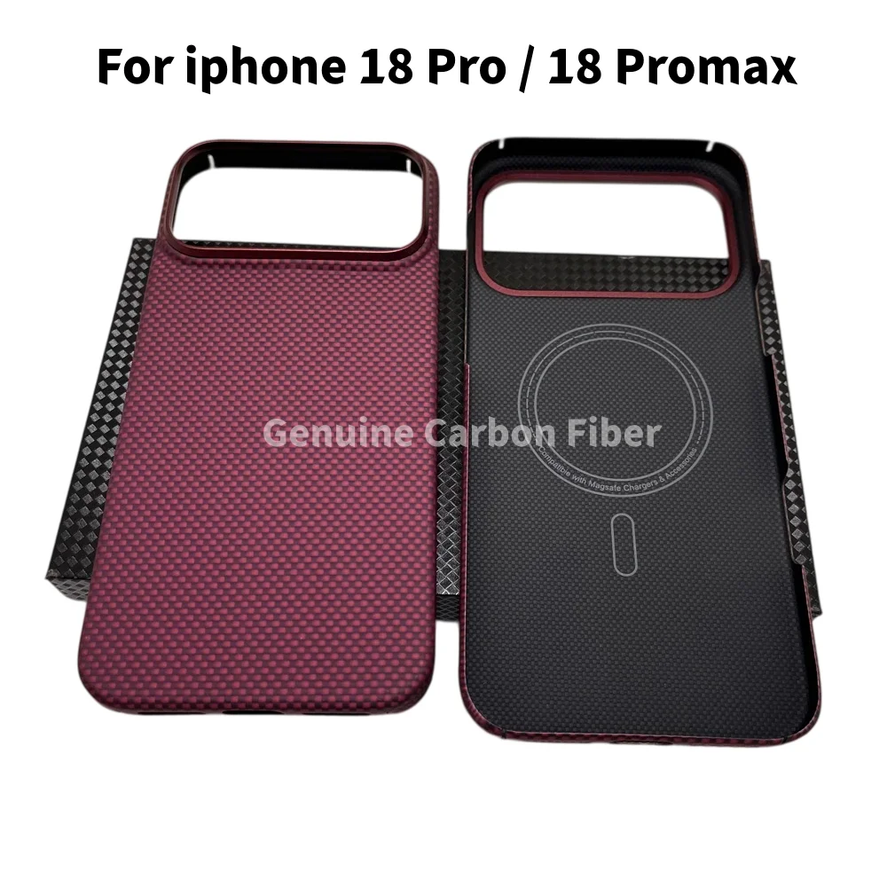 Really Carbon Fiber Case for Iphone 18 Pro Max Case for Magsafe Magnetic Ultra-Thin Lightweight for Iphone 18 Pro Aramid Cover