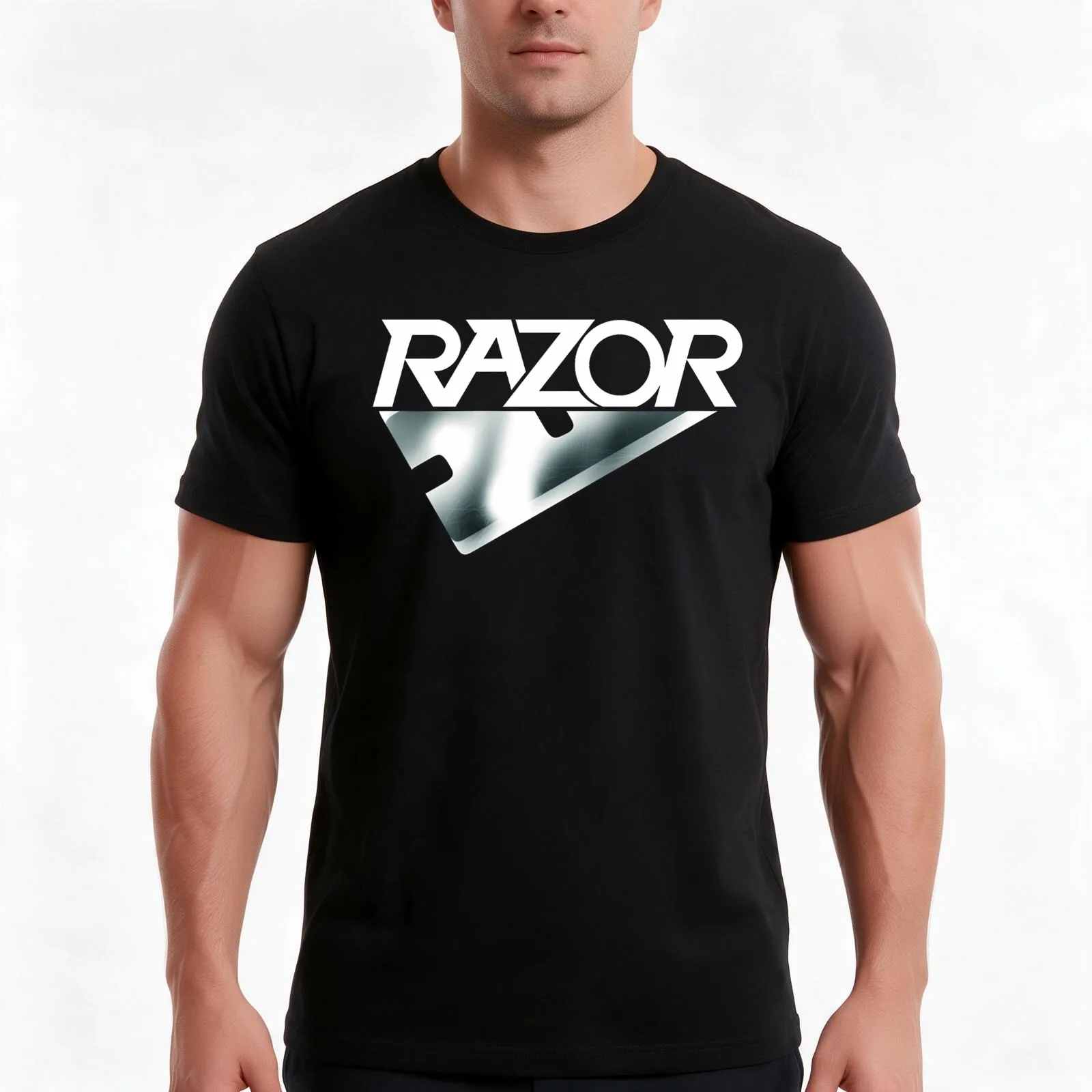 Razor Rock Band Canadian T-Shirt Summer Casual Cotton Tee Oversized Streetwear Tops Vintage Graphic Print Unisex Men Women