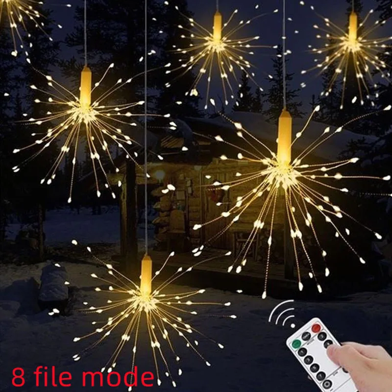 LED solar light, dandelion light string, lawn outdoor waterproof and explosion-proof light, solar copper wire light view 2