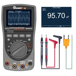 MUSTOOL MDS8207 200MS/s Sampling Rate Digital Oscilloscope Multimeter 400MHz Analog Bandwidth 6000 Counts Graphical Oscilloscope