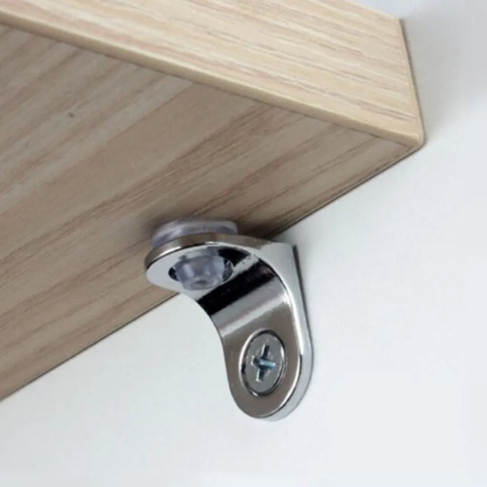 Zinc Alloy Shelf Brackets Rounded Corner Fixed Support Cabinet Shelf Supports Thickened Structure Wall Shelf Bracket