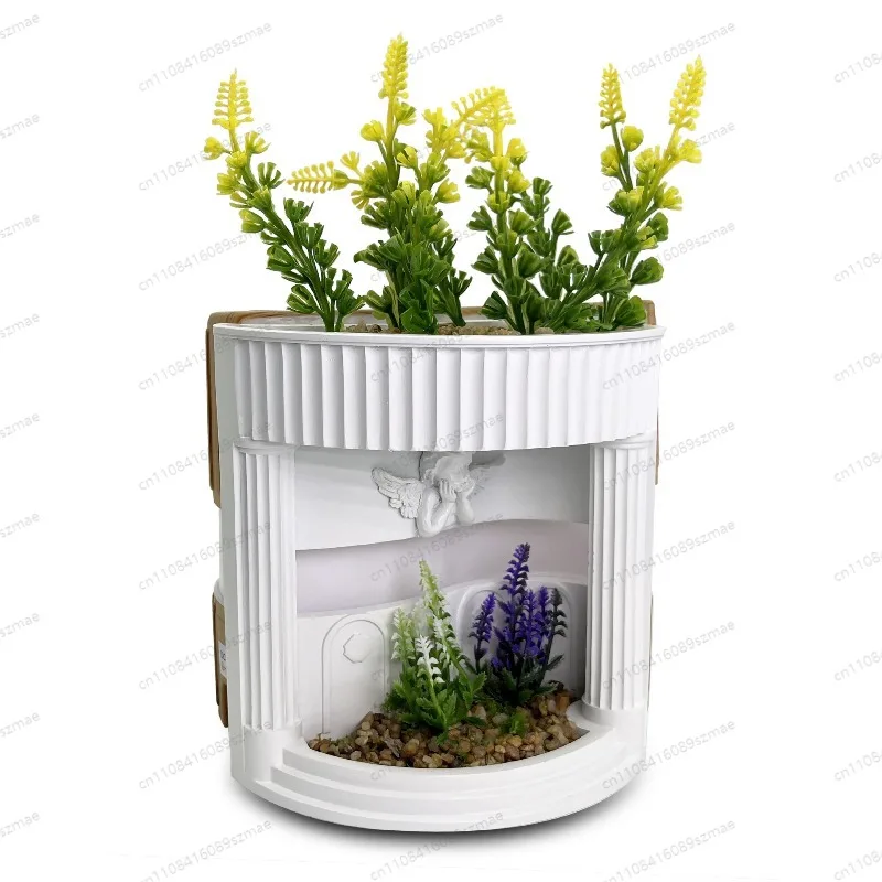 

Multifunctional Aroma Diffuser Humidifier Night Light Desktop Green Plant Decor 7-Color Ambient Light For Home Bedroom