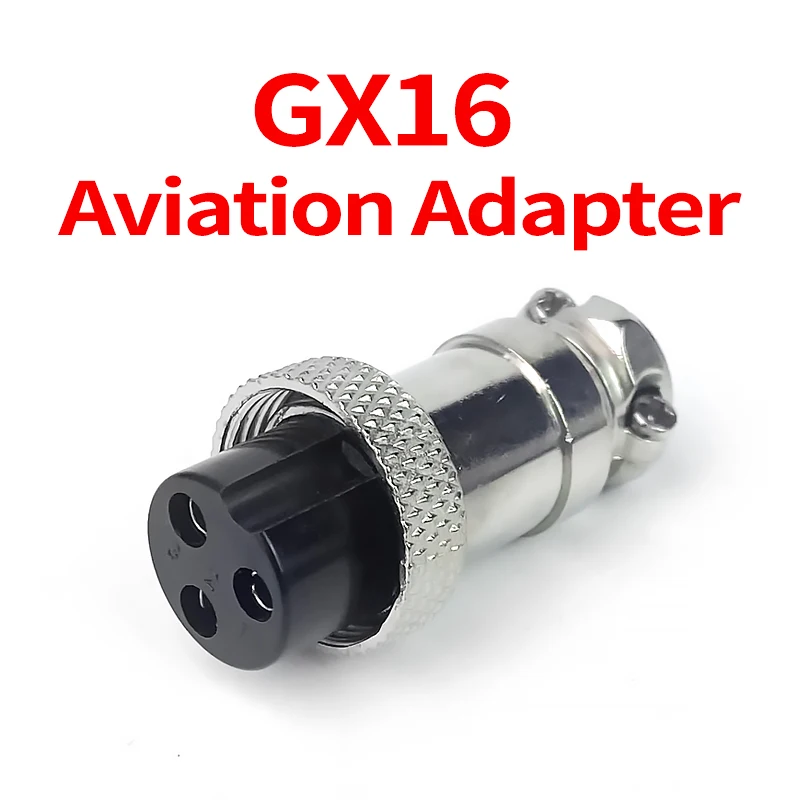 GX16 Metal Aviation Connector 2 3 4 5 6 7 8 9 Pin Male Female Cable Plug Panel Mount Socket for Industrial Electrical Equipment