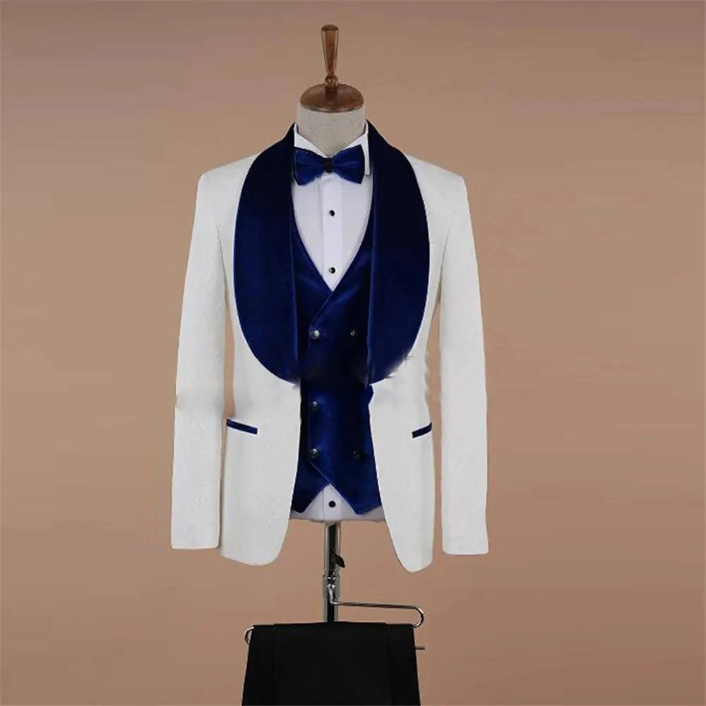 

Blazer Suit For Men 3 Piece Outfit Set Suits 2024 Pants Party Wedding Tuxedo Jackets vest Beige Tailor-made Fashion Costume Coat