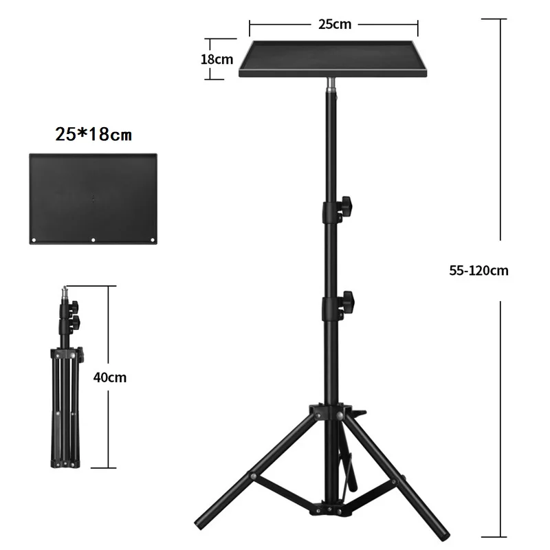 Universal Laptop Sound Card Projector Tripod Stand Holder Bracket Projector Floor Stand Ajudtable Height for JMGO XIAOMI