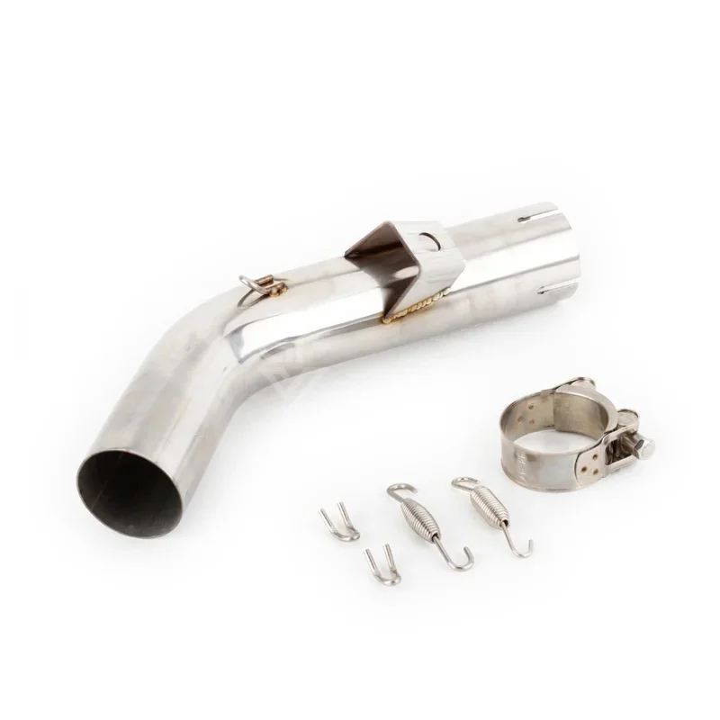 Slip‑on Motorcycle Escape Exhaust Middle Link Pipe Fit for Honda VFR800  2014‑2016 2017 2018 2019 2020 VFR800X 2011 2012‑2014