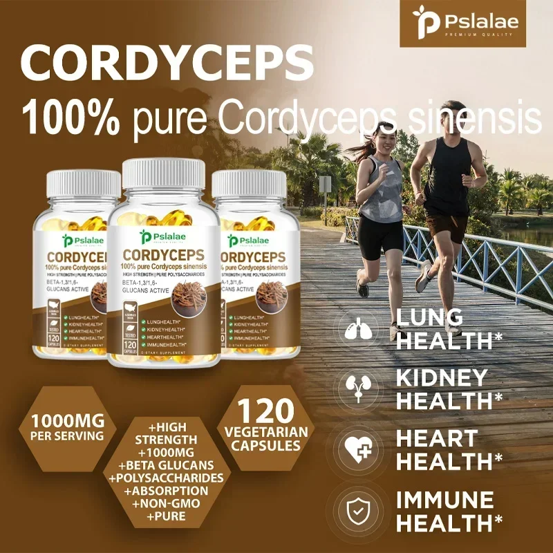 Cordyceps - Immune System Booster and Nootropic Brain Supplement - for Natural Energy,Memory and Liver Support