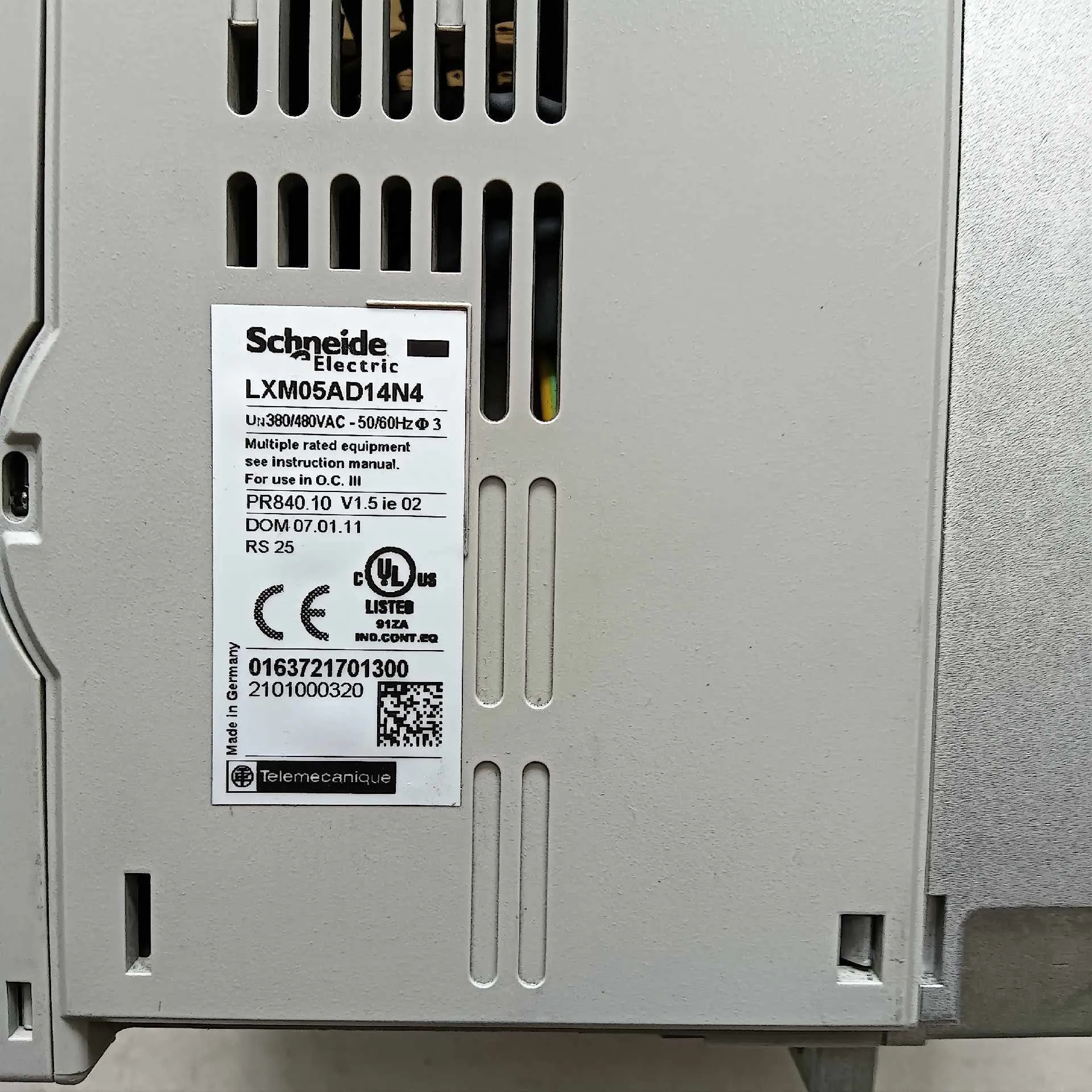 Servoaccionamiento LXM05AD14N4 1.4KW para Schneider