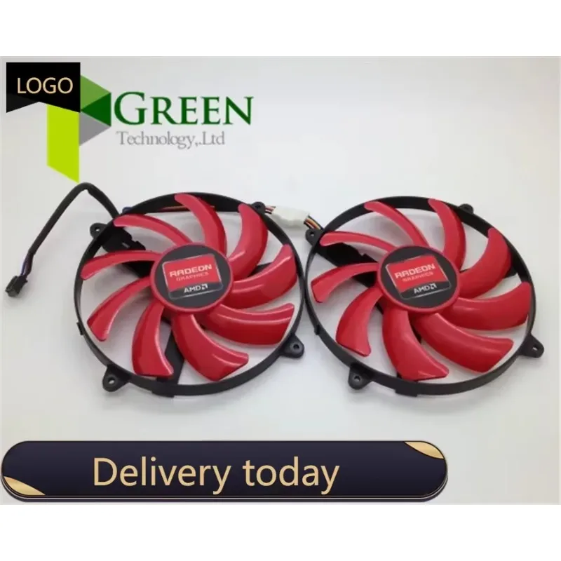 pa NTK FD7010H12S 7CM Hole pitch 90MM Fan For amd  Graphics Card fan blade 12V 0.35A 4lines