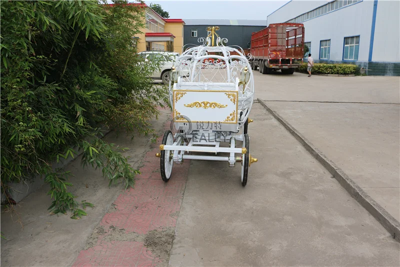Mini Putih Listrik Cinderella Labu Klasik Pernikahan Putri Kereta Kuda Kerajaan Ditarik