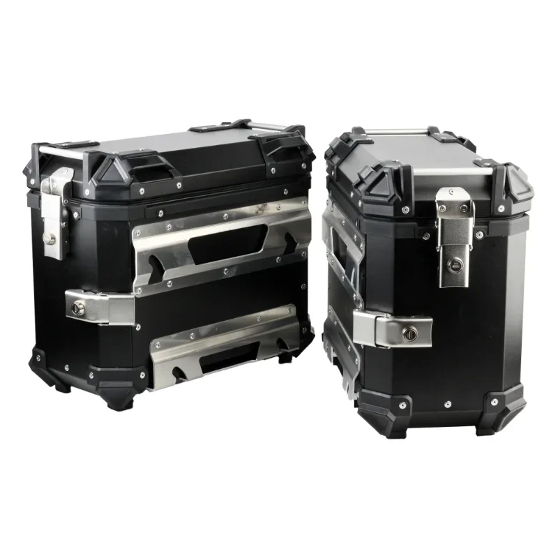 Universal 38 L Motorcycle Side Lage Boxes Case Tool Box Saddlebag Storage Saddle Bag Universal For Benelli