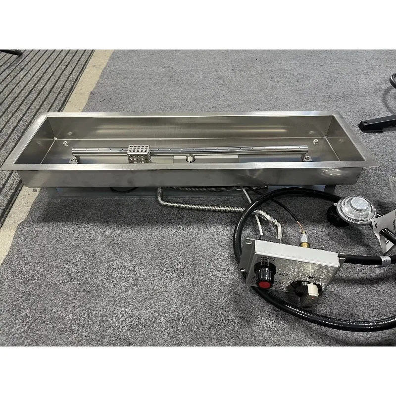 Прямоугольная горелка из нержавеющей стали 304 для костра - для жизни на открытом воздухе - новый продукт