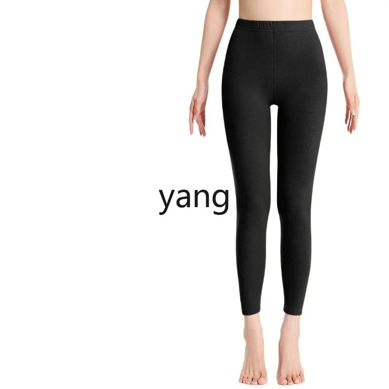 

LMM long long johns for women, tall, high-waisted, velvet and thin, wearing thermal cotton threads inside.