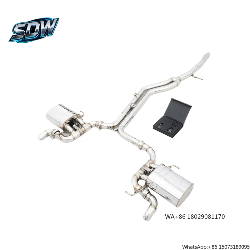 Performance Valvetronic Catback Exhaust System for  A4 A5 A6 S3 S4 RS3 RS4 Q5 Q7 TTS Stainless Steel Upgrade Exhaust Pipes