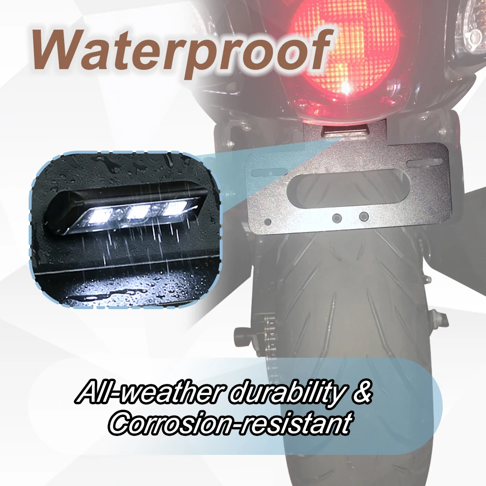 Rear Tail Tidy Fender Eliminator Kit License Plate Holder Bracket Aluminum GSX1300R HAYABUSA 1999 2000 2001 2002-2020 For Suzuki - view 5