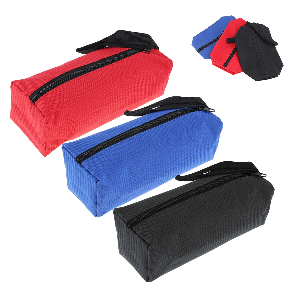 600D Tool Bags Multifunctional Canvas Tool Bag Oxford Cloth Parts Bag with Zipper for Maintenance Tool Storage Bags