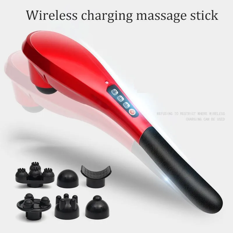 Wireless massage stick electric dolphin massage hammer hand-held charged shoulder and cervical vertebra massager multi-function