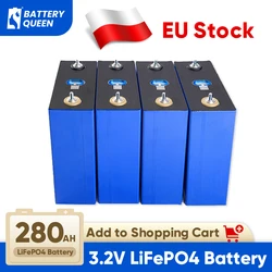 Batteria Queen LiFePO4 280AH EVE 3.2V batterie ricaricabili prismatiche per accumulo di energia solare 12V 24V 48V Confezione per alimentazione a parete