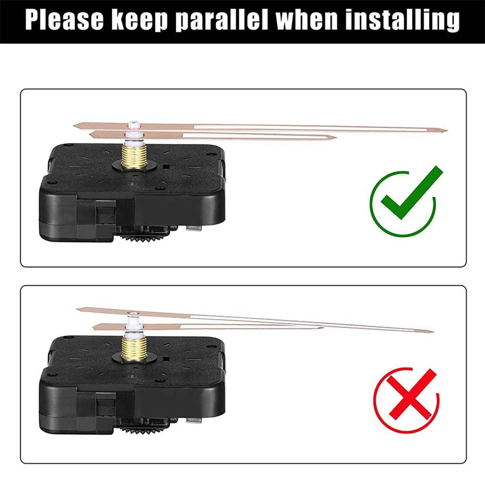 ABJO-2 個サイレント DIY クォーツ壁時計ムーブメント機構キット修理部品交換家の装飾時計ツール