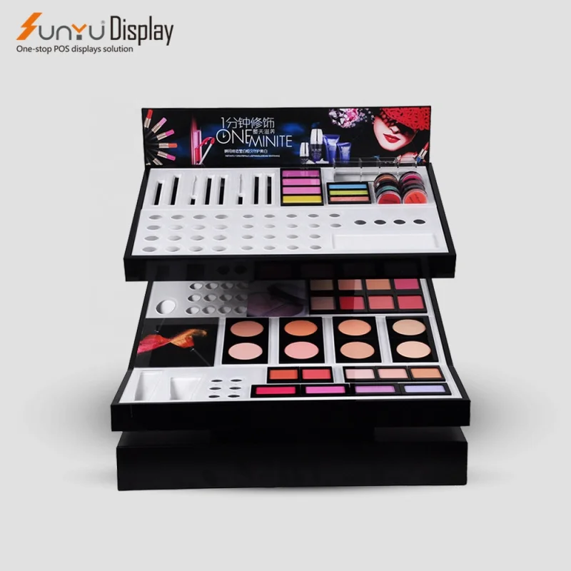 custom.Supermarket Counter Desktop Custom Cosmetic Makeup Products Display Stand Custom Display Cabinet