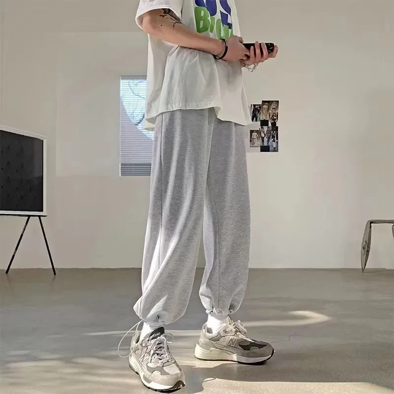 Korean Fashion Ripped Embroidered Jeans Men's Slim Fit Small Feet Clothes Trendy Brand Wash Niche Pants Denim Trouser Man