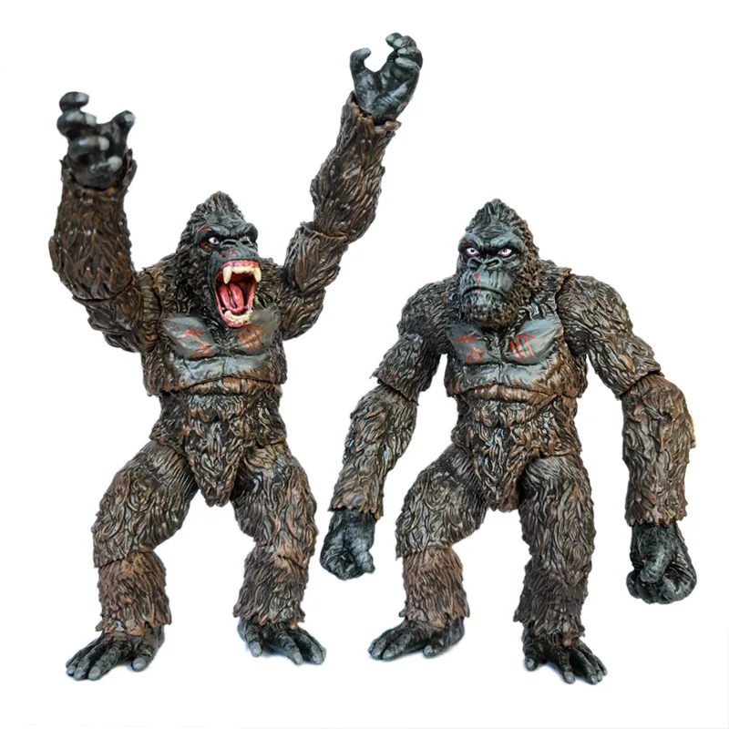 Upgraded Version King Kong Vs. Godzilla Figure PVC Gorilla Action Figure Collection Model Toys Statue Gift 11cm