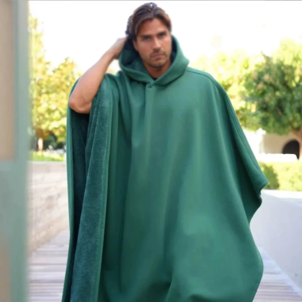 New Good Quality Indio Cloak Hoodie Blanket Punk Loose Men Sweatshirt Casual Solid Color With Hat Cloak top Autumn and Winter