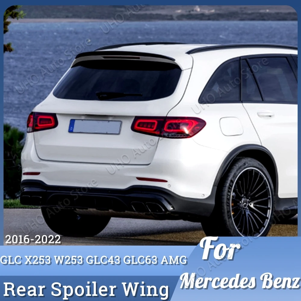 

For X253 W253 Rear Tail Trunk Spoiler For Mercedes Benz GLC Class GLC43 GLC63 GLC200 GLC260 GLC300 AMG 2016-2022 Car Rear Wing