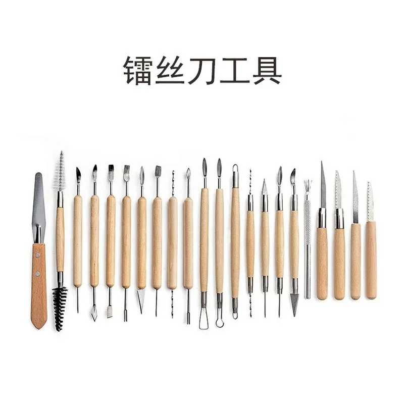 Multi-Tools Craft Beginner 43-teiliges DIY-Polymer-Keramik-Ton-Skulptur-Keramik-Modellier-Schnitzwachs-Set