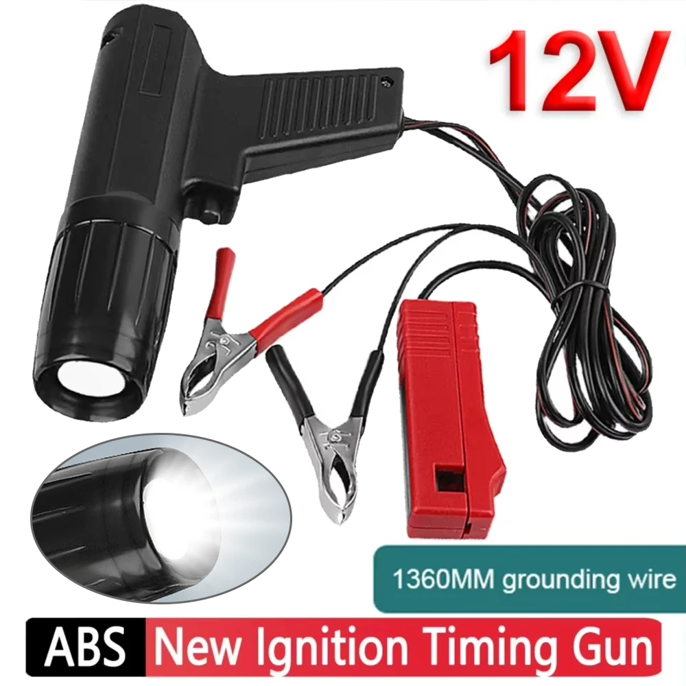 12V Digital Ignition Timing Gun Inductive Strobe Timing Light Car Motorcycle Detection Diagnosis Tool for Ford Mazda Volvo