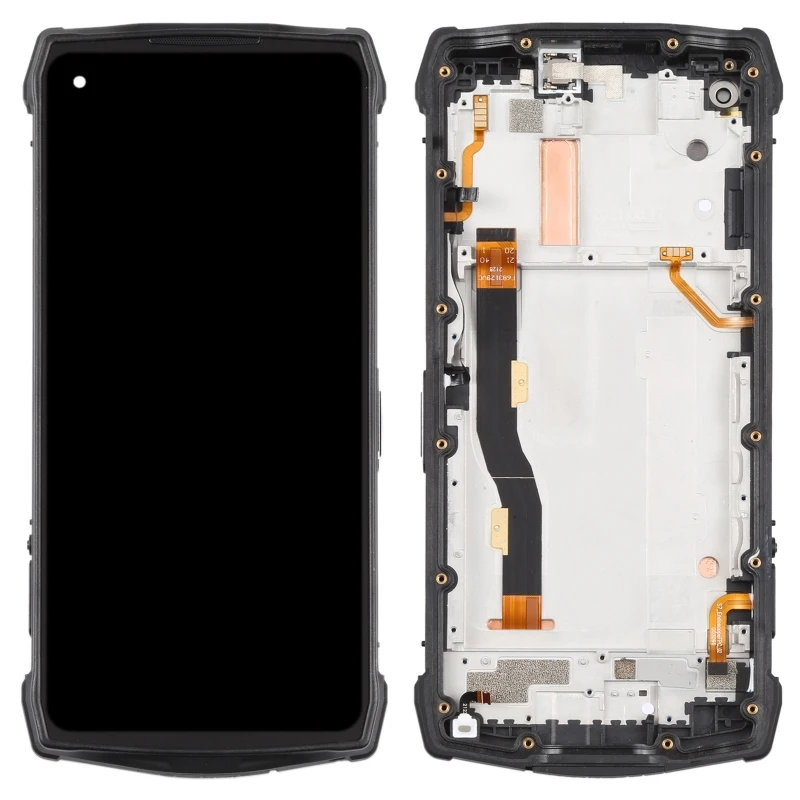 Original Ulefone Armor 13 LCD Touch Screen Replacememt Digitizer Full Assembly with Frame for Ulefone Power Armor 13 Display