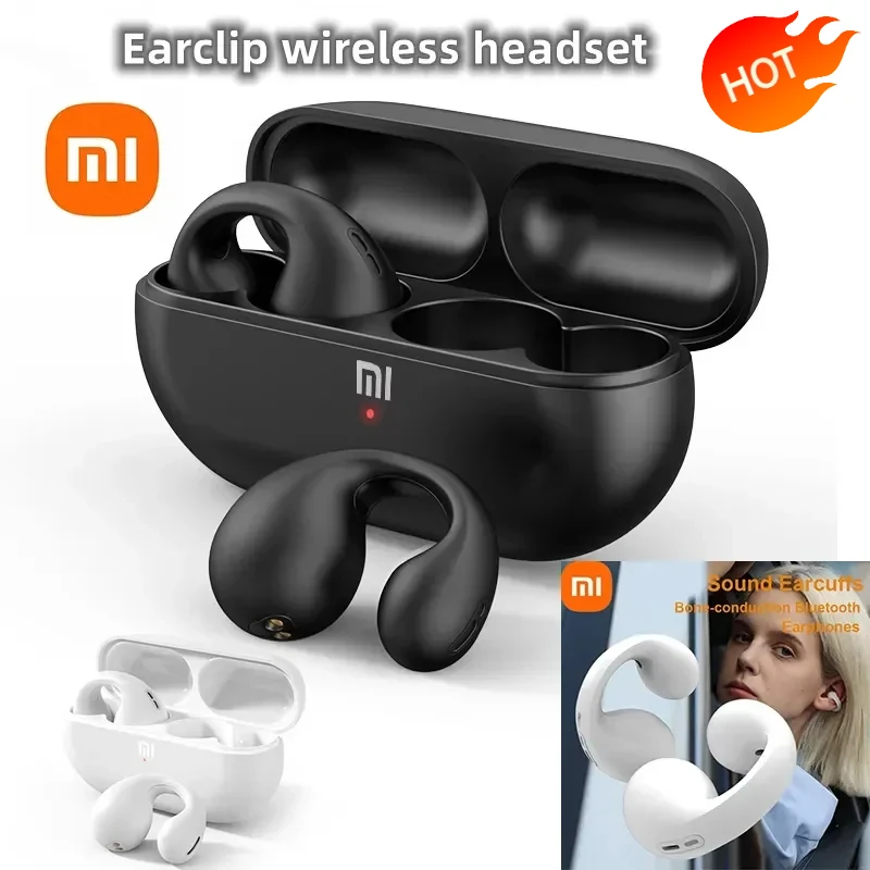 Xiaomi Sound Earcuffs Wireless Bluetooth Earphones TWS Earring Ear Hook Headphones Waterproof Earbuds Headset for IPhone Android