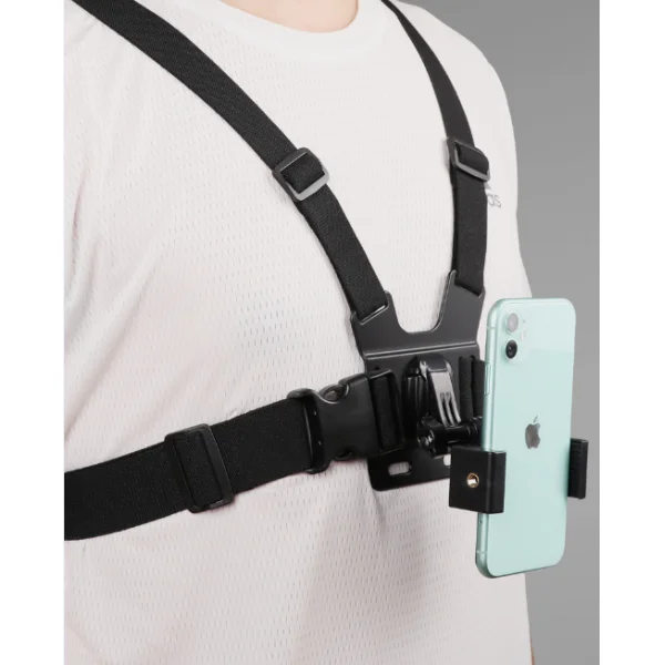 

Adjustable Chest Strap Mount Bracket Smartphone Selfie Holders Hand