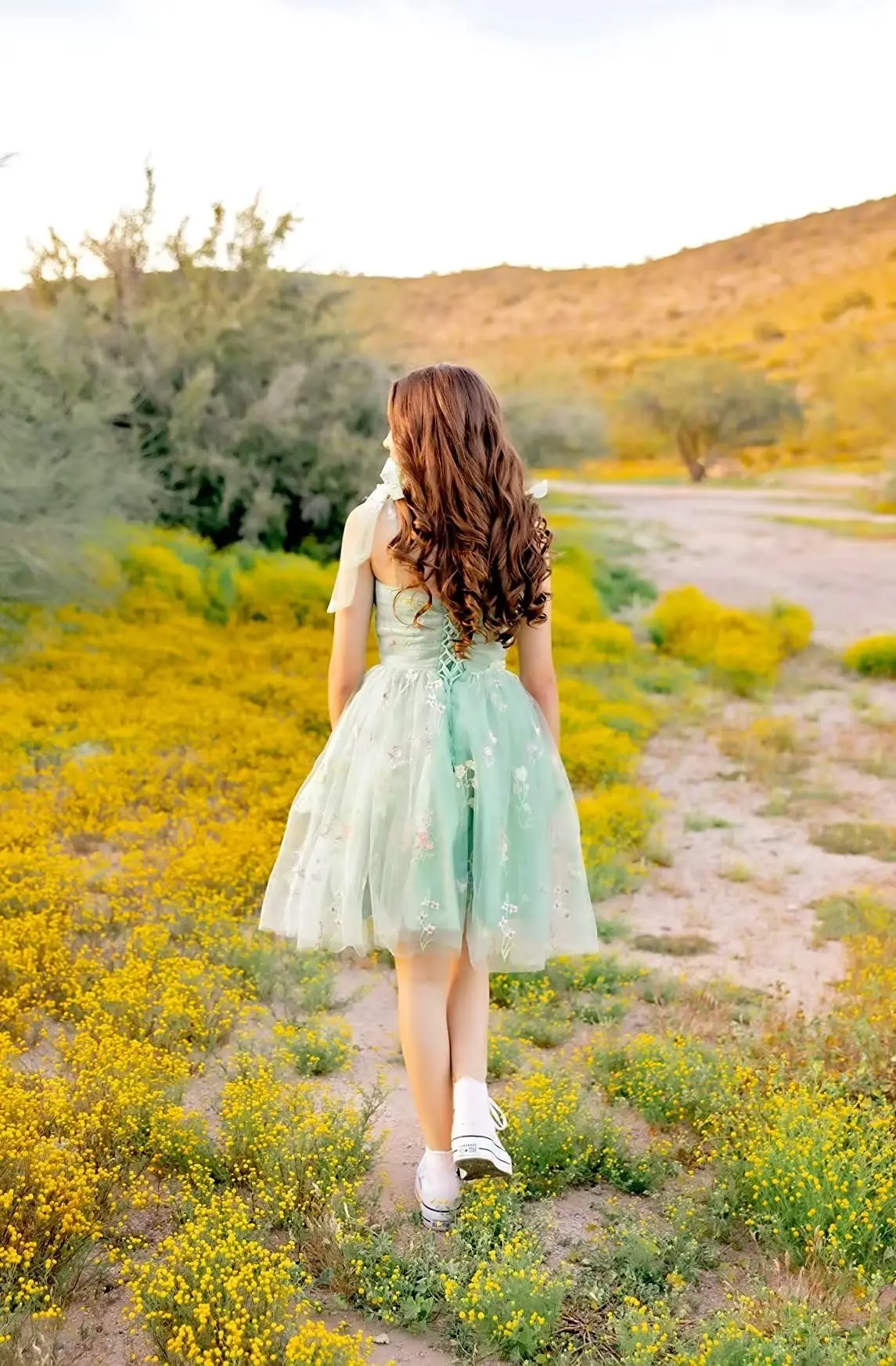 Tule curto vestidos de baile flor bordado vestido de baile manga inchada a linha formal vestidos de festa à noite