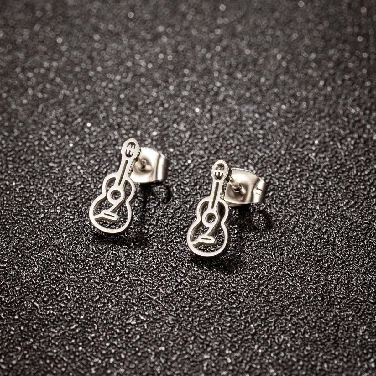 Boucles d'Oreilles Piercing Musical en Acier Inoxydable pour Femme et Fille, Cadeau de ix